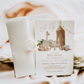 Invitation Oh Baby Boho Sexe Baby shower neutre