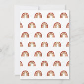 Invitation Oh Baby Boho Terracotta Rainbow Clouds Baby shower (Dos)