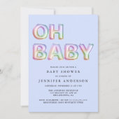 Invitation Oh Baby Boy Douche (Devant)