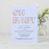 Invitation Oh Baby Boy Douche (Debout devant)