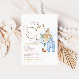 Invitation Oh Baby Boy Party   BABY SHOWER