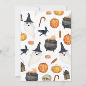 Invitation Oh Baby Éffrayant Baby shower Halloween (Dos)