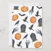 Invitation Oh Baby Éffrayant Baby shower Halloween (Dos)