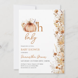 Invitation Oh Baby Fall Baby shower