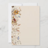 Invitation Oh Baby Fall Floral Citrouille Baby shower (Dos)