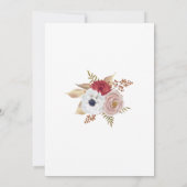 Invitation Oh Baby Fall Floral Wreath Baby shower (Dos)