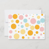 Invitation Oh Baby Fun Pois Baby shower Merci (Dos)