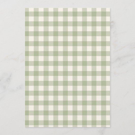 Invitation Oh Baby Gingham Baby Shower (Dos)