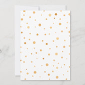Invitation Oh Baby Gold Foil Baby shower de ballon (Dos)