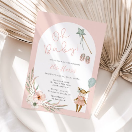 Invitation Oh Baby Jouets Vintages Baby shower