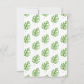 Invitation Oh Baby Jungle Baby shower Déchets Raffle Invitati (Dos)