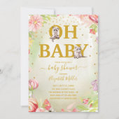 Invitation Oh Baby Kitten Baby shower de chat (Devant)