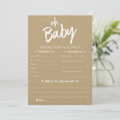 Invitation Oh Baby Kraft - Prédictions et conseils (Debout devant)