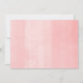 Invitation Oh Baby mignon paresse tropicale rose fille baby s (Dos)