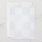 Invitation Oh Baby Modern Blue Checkered Baby Shower (Dos)