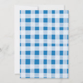 Invitation Oh Baby Navy Citrouille Baby shower floral (Dos)