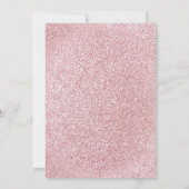 Invitation Oh Baby Parties scintillant rose Pieds bébé Baby s (Dos)