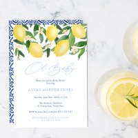 Oh Baby Positano Lemons Blue Boy Baby shower