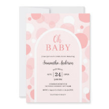 Oh Baby rose arche Pois Baby shower fille