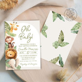 Invitation Oh Baby Safari Jungle Animaux