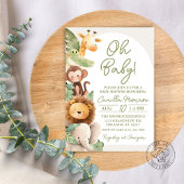 Invitation Oh Baby Safari Jungle Animaux