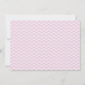 Invitation Oh Baby Script Baby shower rose Photo Chevron (Dos)
