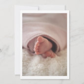 Invitation Oh Baby Script tendance Baby shower neutre genre (Dos)