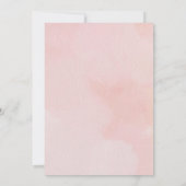 Invitation Oh Baby shower Arc-en-ciel de cadre de fille Boho (Dos)