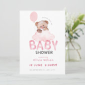 Invitation Oh Baby Shower Celebration Design (Debout devant)