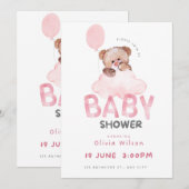 Invitation Oh Baby Shower Celebration Design (Devant / Derrière)