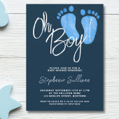Invitation Oh Baby shower garçon