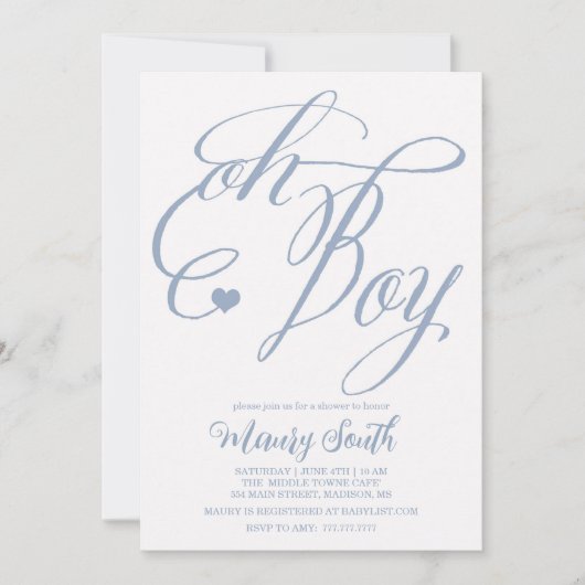 INVITATION OH BABY SHOWER GARY (Devant)