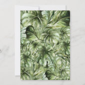 Invitation Oh Baby shower Safari de Boy Jungle (Dos)