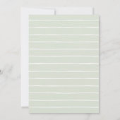 Invitation Oh Baby shower Safari garçon (Dos)