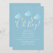 Invitation Oh Baby shower Twinkle / Sprinkle (Devant / Derrière)