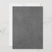 Invitation Oh Baby String Light | Conseil monochrome gris fon (Dos)