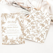 Invitation Oh Baby Tropical Jungle Safari Animaux Baby shower