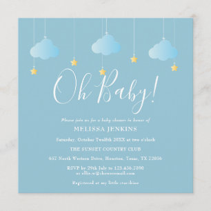 Invitation Oh Baby Twinkle Twinkle Baby shower / Sprinkle