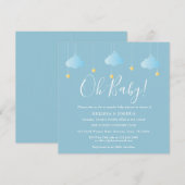 Invitation Oh Baby Twinkle Twinkle Couples Baby shower (Devant / Derrière)