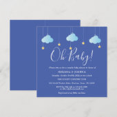 Invitation Oh Baby Twinkle Twinkle Couples Baby shower (Devant / Derrière)