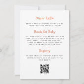 Invitation Oh Bébé Adorable Code QR Baby Shower (Dos)