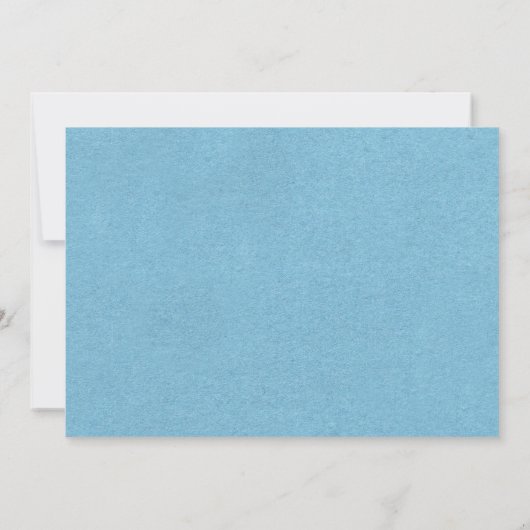 Invitation Oh Bébé Bleu Or Simple Élégant Baby shower garçon (Dos)