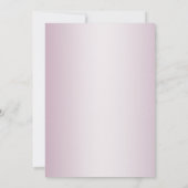 Invitation OH Bébé ! Calligraphie Ombré Rose Pink Stripes (Dos)