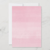 Invitation Oh Bébé fille ballon rose baby shower eucalyptus (Dos)