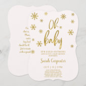 Invitation Oh, bébé, il fait froid à l'extérieur de la petite (Devant / Derrière)