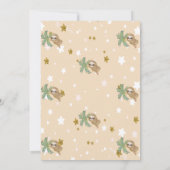 Invitation Oh Bébé mignon couchage Baby shower de la fentes (Dos)