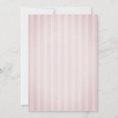 Invitation Oh Bébé Papillons Baby shower rayé (Dos)