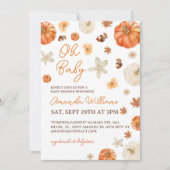 Invitation Oh Bébé Pumpki Baby Shower (Devant)