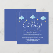 Invitation Oh Bébé Scintille Scintille Bébé Shower / Sprinkle (Devant / Derrière)