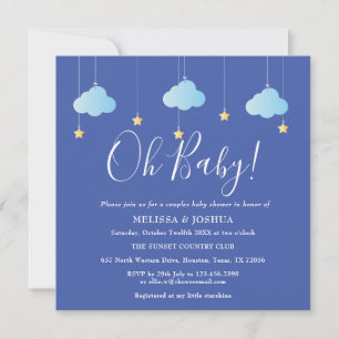 Invitation Oh Bébé Scintille Scintille Couple Baby Shower